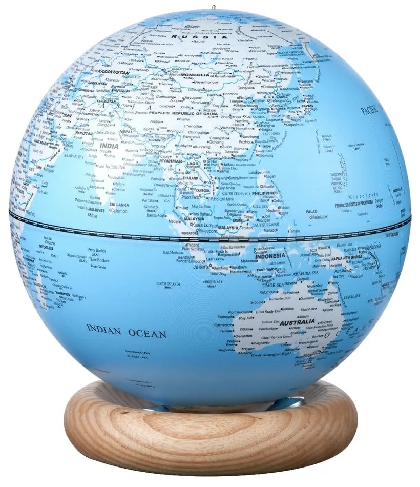 Glóbus ø 20 cm Atlas LED – Gingko