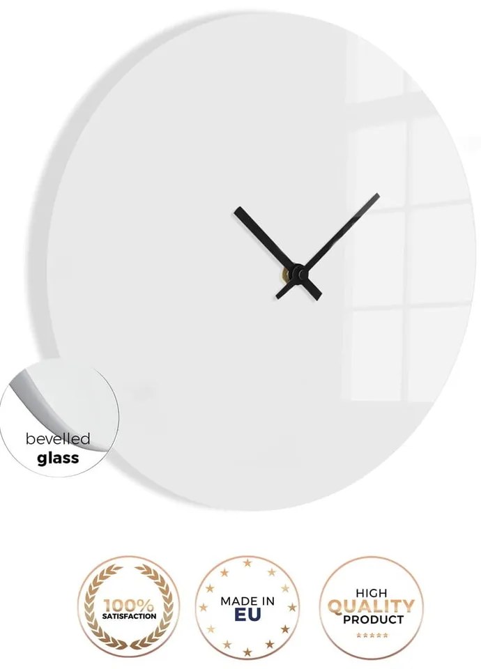 Sklenené nástenné hodiny ø 30 cm Feminine line - Styler
