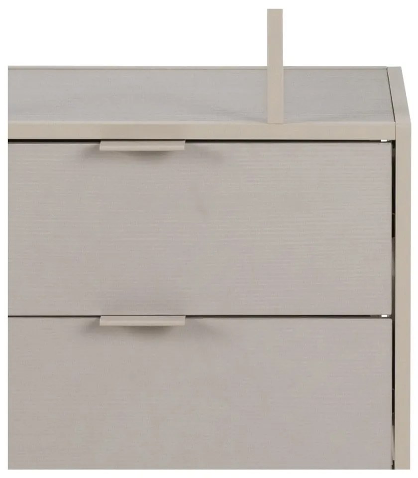 Sivá knižnica 77x185x35 cm Seaford – Actona