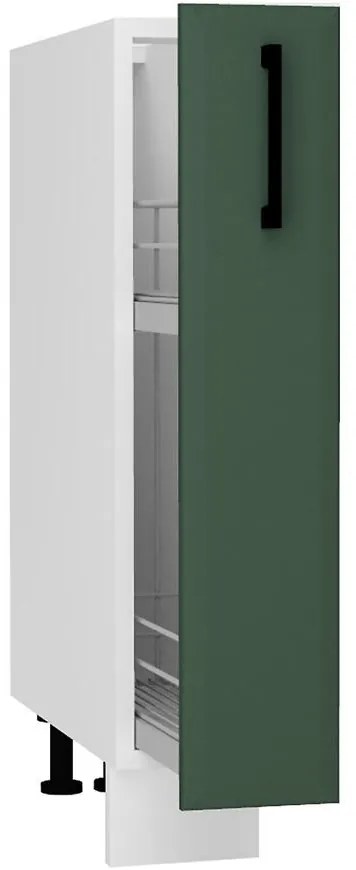 Skrinka do kuchyne Irma D15 Cargo + kôš Zelená Mat