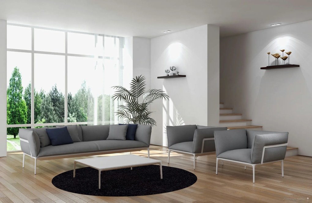 Ayyildiz, Kusový koberec Life Shaggy 1500 antra kruh, 80x80 (priemer) kruh, šedá, obývacia izba