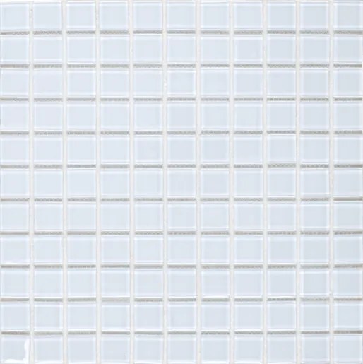 Sklenená mozaika Premium Mosaic bílá 30x30 cm lesk MOS25WH