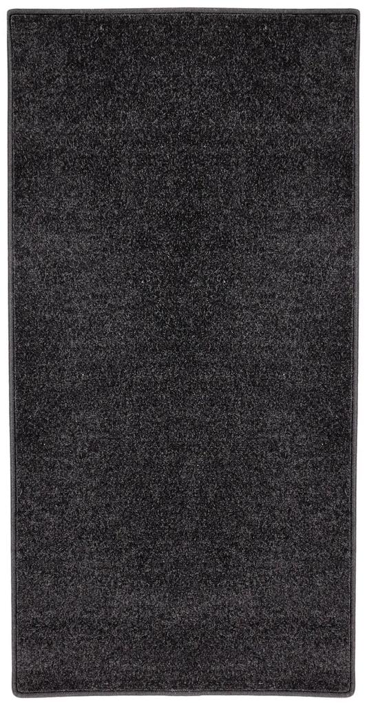 Vopi koberce Behúň na mieru Eton čierny 78 - šíre 50 cm