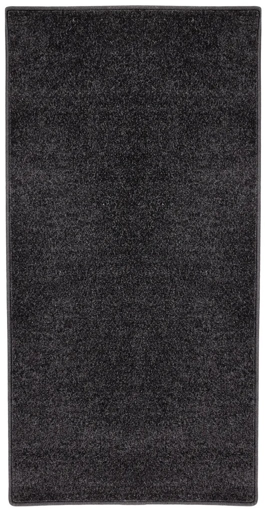 Vopi koberce Behúň na mieru Eton čierny 78 - šíre 60 cm