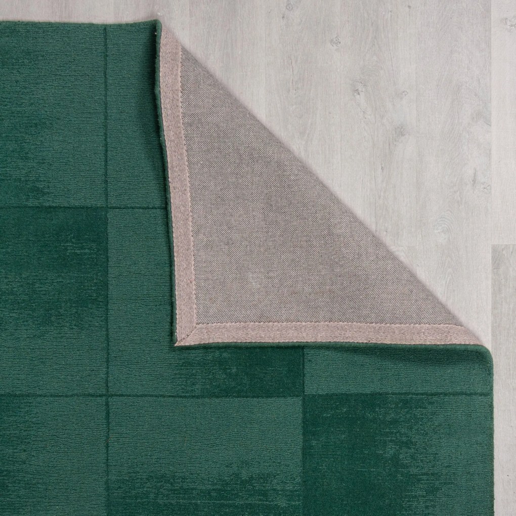 Flair Rugs, Kusový koberec Demi Check Ombre Green, 160x230, zelená, obývacia izba