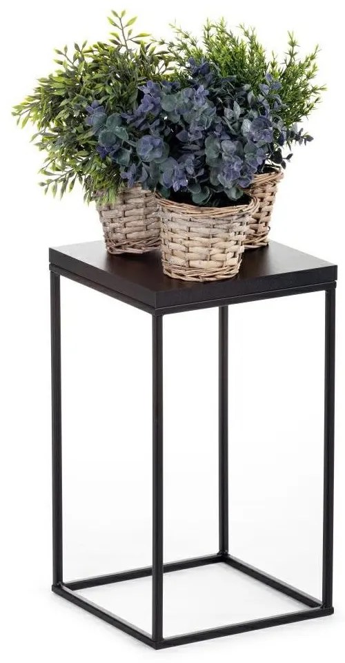 Kvetinový stojan CHARR I 40 cm čierny