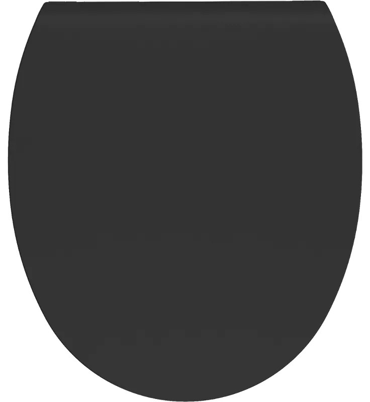 Mexen, Mexen Egg deska wolnoopadająca slim, duroplast, czarna mat - 39243085