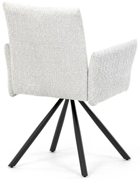 Autronic BONTEC Jedálenská stolička, krémová, látka bouclé, DCH-W1117 CRM2 Farba: Hnedá