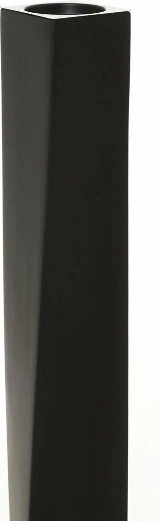 Vysoká váza HYDRON, sklolaminát, výška 100 cm, čierny mat