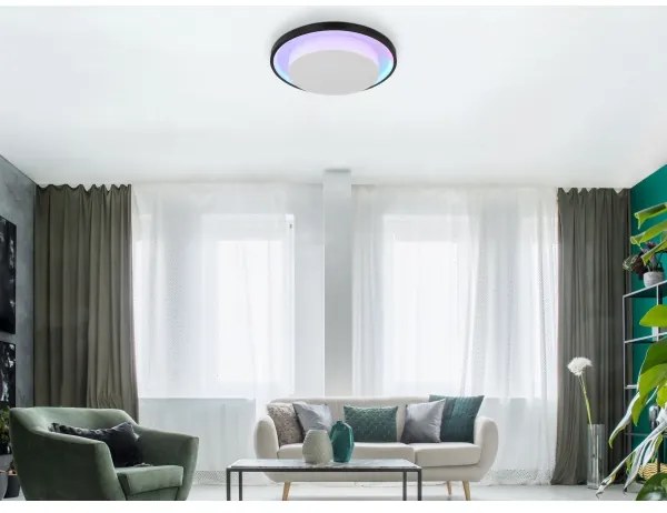 Globo 41390-21 - LED RGBW Stmievateľné stropné svietidlo MORGAN LED/21W/230V + DO