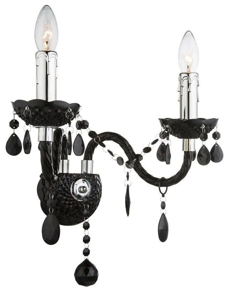 Toolight Toolight, nástenné svietidlo 2xE14, EBT018-2W, čierna, OSW-01235