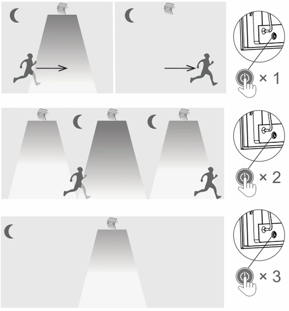 TOP LIGHT Svetlo nástenné Heleon PIR PRO, Čierna