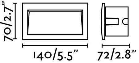 FARO 70147 - LED Vonkajšie zápustné svietidlo SEDNA-2 LED/3W/230V IP65