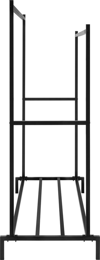 Kovový vešiak Karita 150 cm - čierna