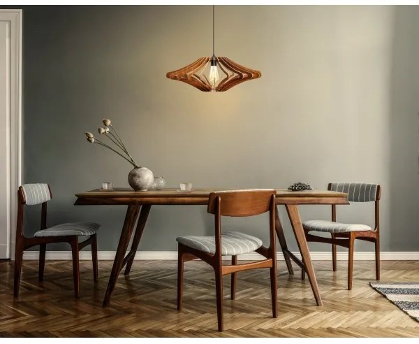 Luster na lanku 1xE27/60W/230V hnedá pr. 47 cm