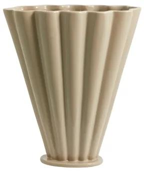 Béžová váza Colla v organickom tvare