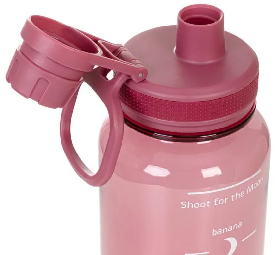 Fľaša LUNARE ružová s odmerkou 850702 950 ml