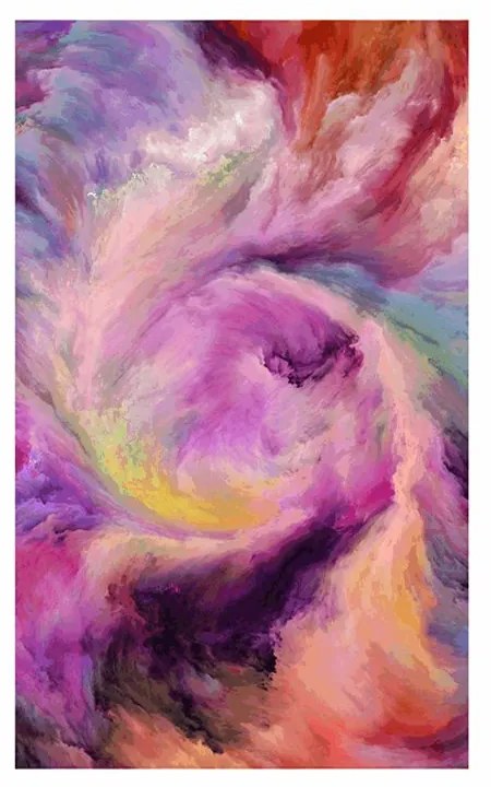Plagát s paspartou farebná špirála - 30x45 white