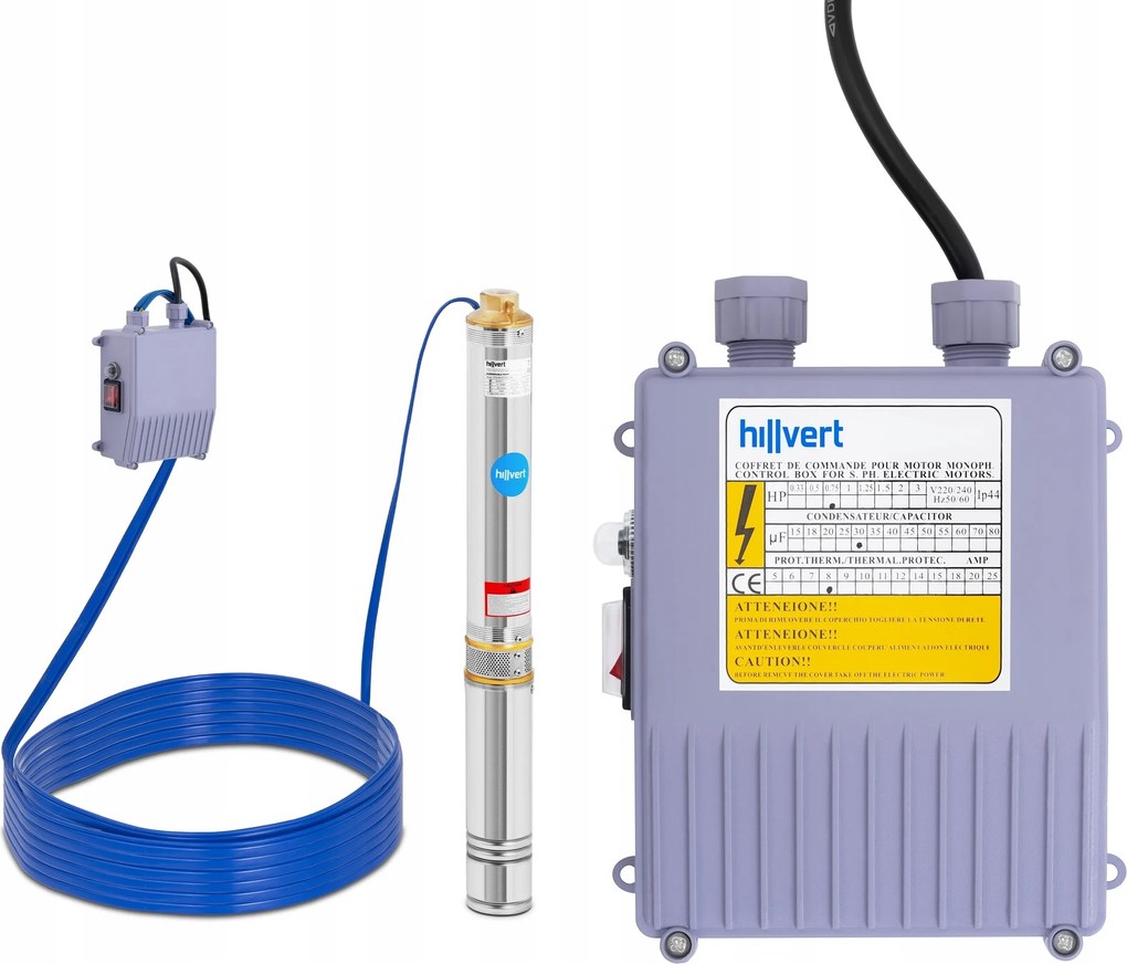 Ponorné čerpadlo 550 W do 80 m Hillvert 10090123