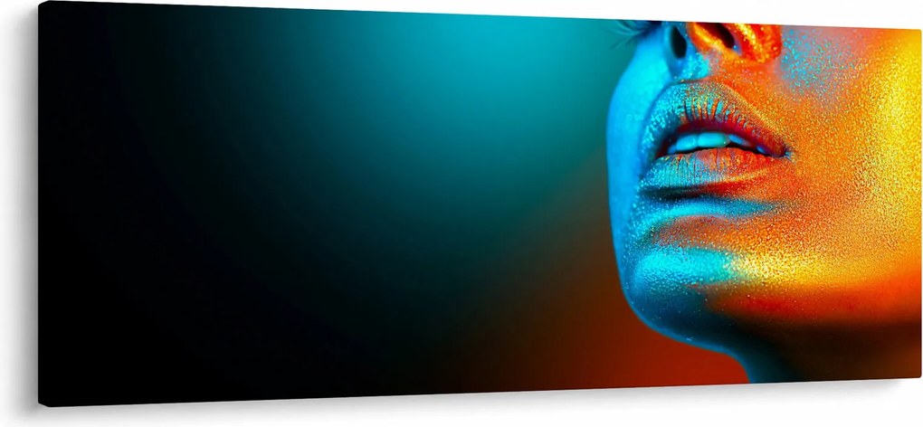 Obraz - Trblietavá tvár (120x50 cm)