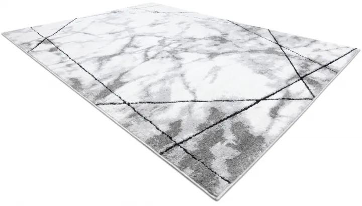 Moderný koberec COZY Lina,  geometrický , mramor, šedý