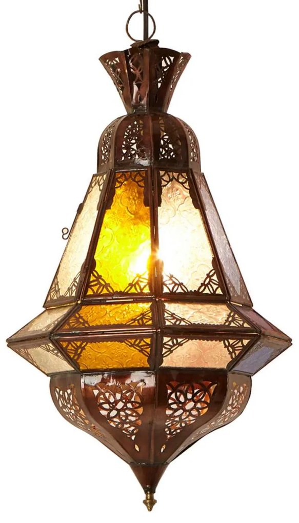 Marocká závesná lampa Houta farebná