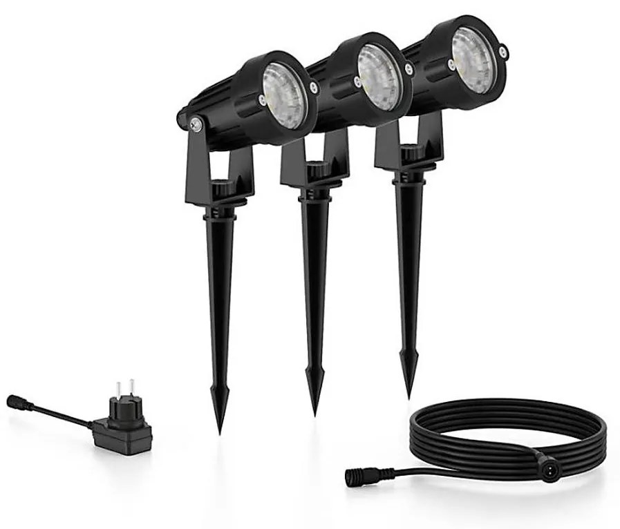 Philips - SADA 3x LED Vonkajšie bodové svietidlo CASPER LED/1,5W/24/230V IP44