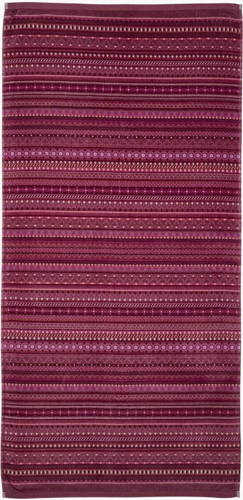Osuška z velúru a froté Geometric Print