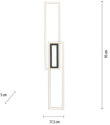 Leuchten Direkt 14696-18 - LED Stmievateľný prisadený luster ASMIN LED/45W/230V