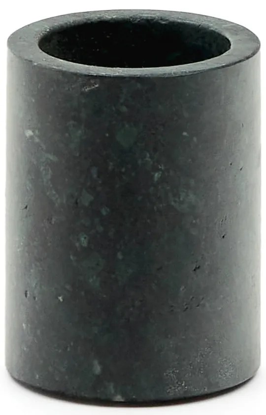 Tmavozelený mramorový téglik na zubné kefky Elenei – Kave Home