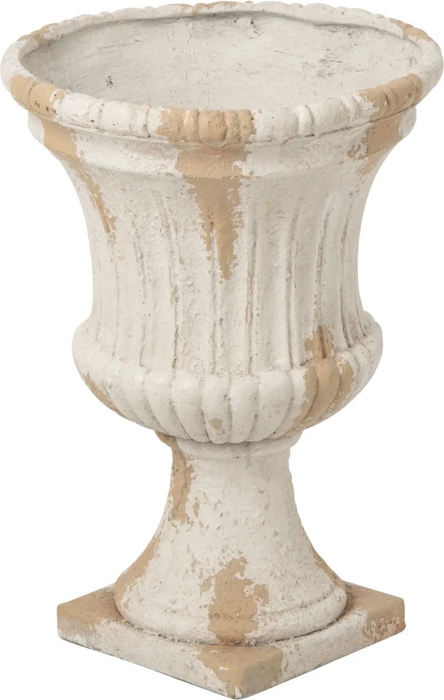 Béžový antik kvetináč Antiqou French - Ø 40*56 cm