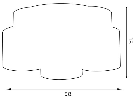 Luster prisadený ARDEN 5xE27/60W/230V fialová/zlatá