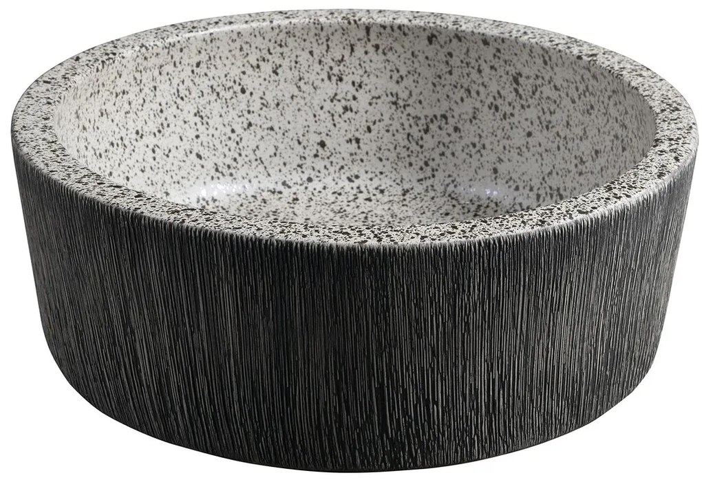 Sapho Sapho, PRIORI keramické umývadlo na dosku Ø 41 cm, granit, PI035
