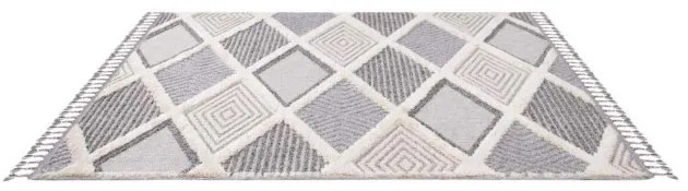 Koberec Valencia 731 sivo-modrý / krémový