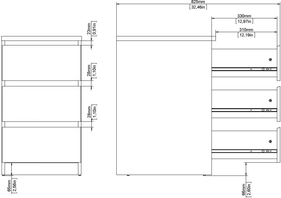 Komoda Simplicitous 237 40 cm orechovec Jackson