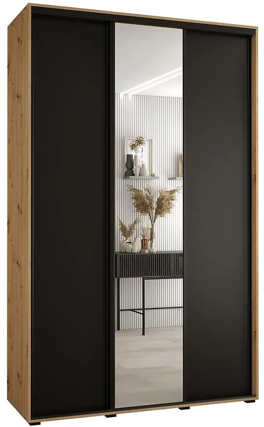 Skriňa 45 Canaris 3 170 artisan/čierna/čierna