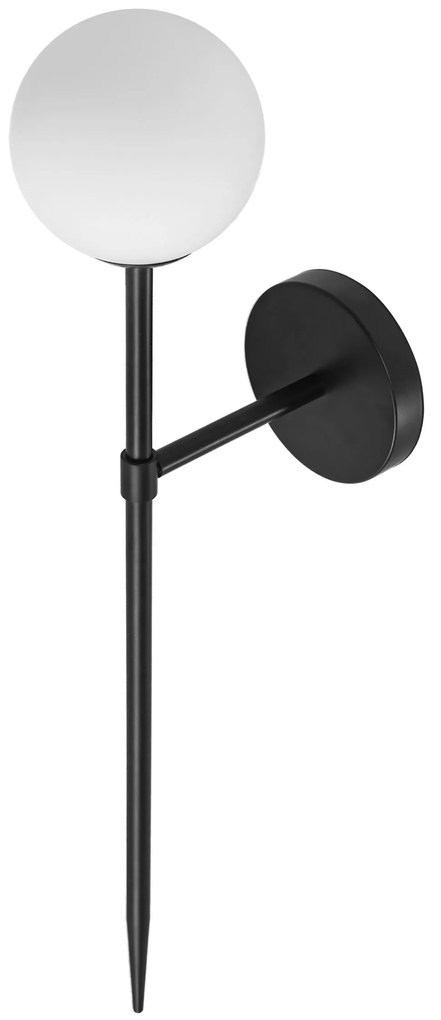 Toolight - nástenná čierna lampa 52cm APP577-1W, čierna, OSW-08755