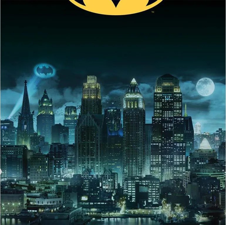 Carbotex Bavlnené obliečky 140x200 + 70x90 cm - Batman "Nočný Gotham"