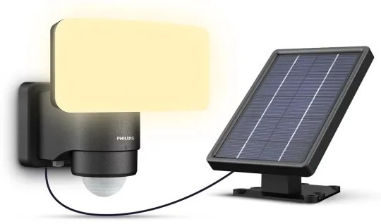 Philips - LED Solárne nástenné svietidlo so senzorom TYLUS LED/6W/3,7V 3000K IP44