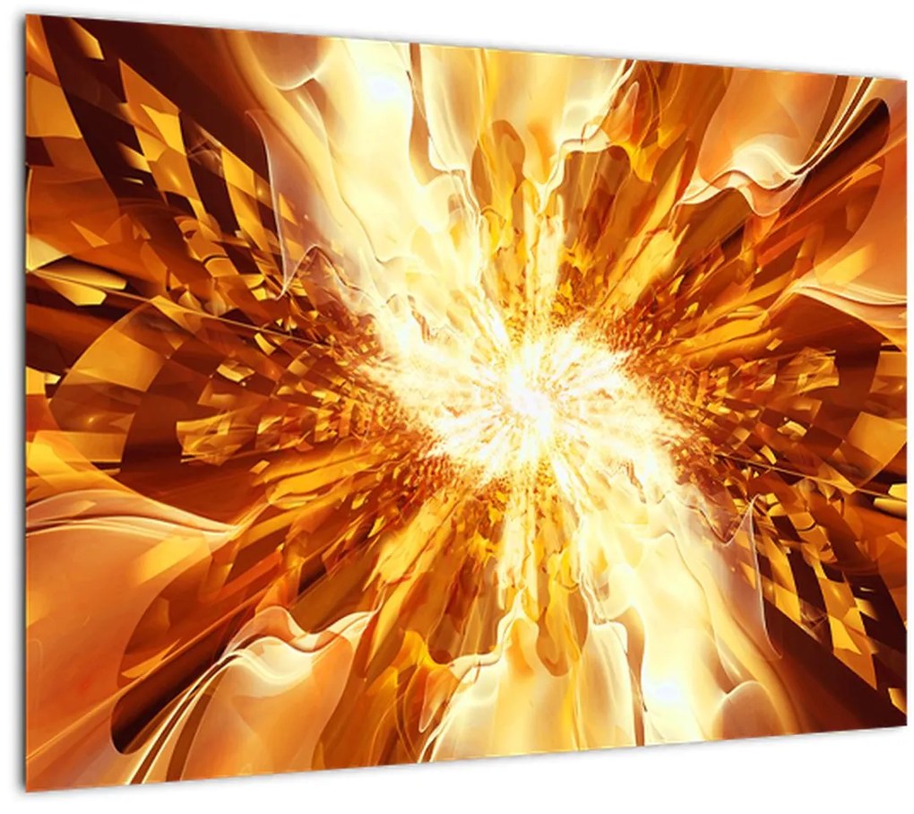 Sklenený obraz - Abstrakcia (70x50 cm)