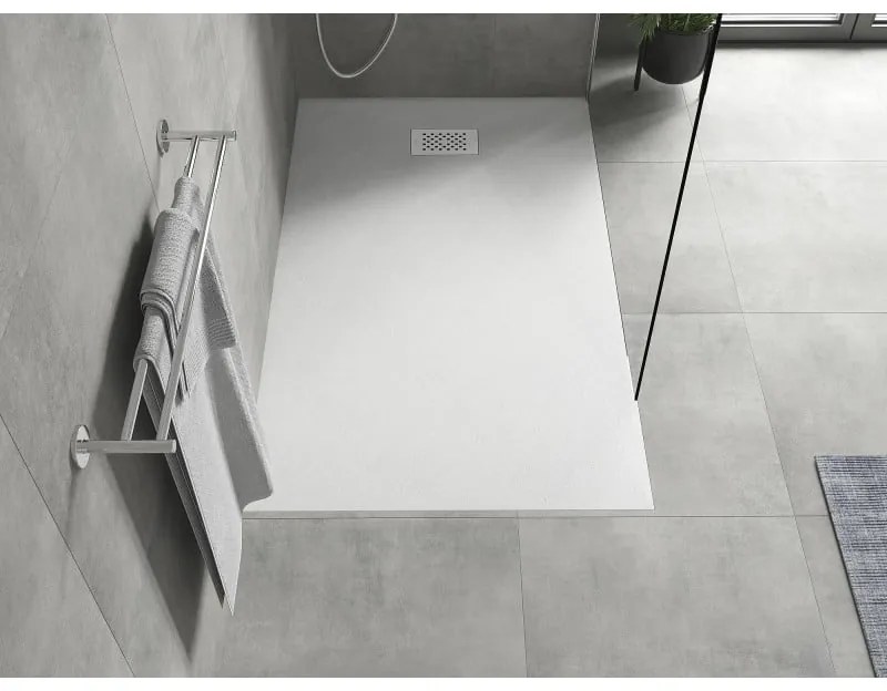 Mexen Hugo, obdĺžniková sprchová vanička SMC 150 x 80 cm, biela, biela krytka, 42108015-W