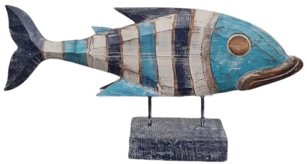 Ryba bojovnice modro-bílá 100 cm