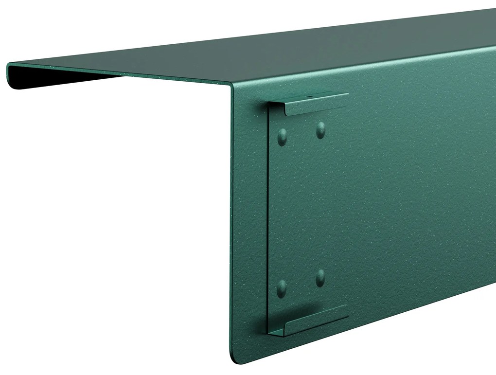 Poličky na stenu JOANNE 400 mm, Modern: fľašková zelená