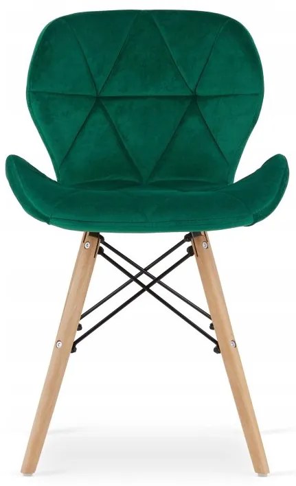 Jedálenská zostava TODI 60cm okrúhly stolový set čierny + 2 stoličky LAGO zelené