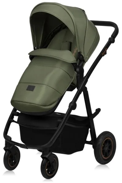 Lionelo - Kombinovaný kočík 3v1 AMBER PLUS Zelený les