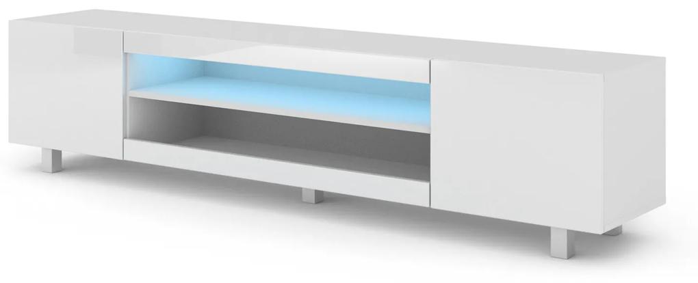 TV stolík/skrinka Katty (biela) (LED). Vlastná spoľahlivá doprava až k Vám domov. 1057669