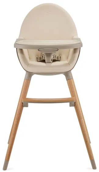 KINDERKRAFT - Detská jedálenská stolička 2v1 FINI2 buk/béžová