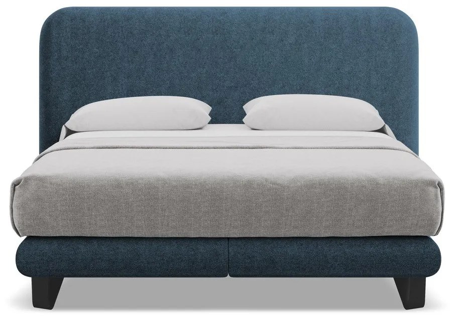 Modrá boxspring posteľ 180x200 cm Ilima – Makamii