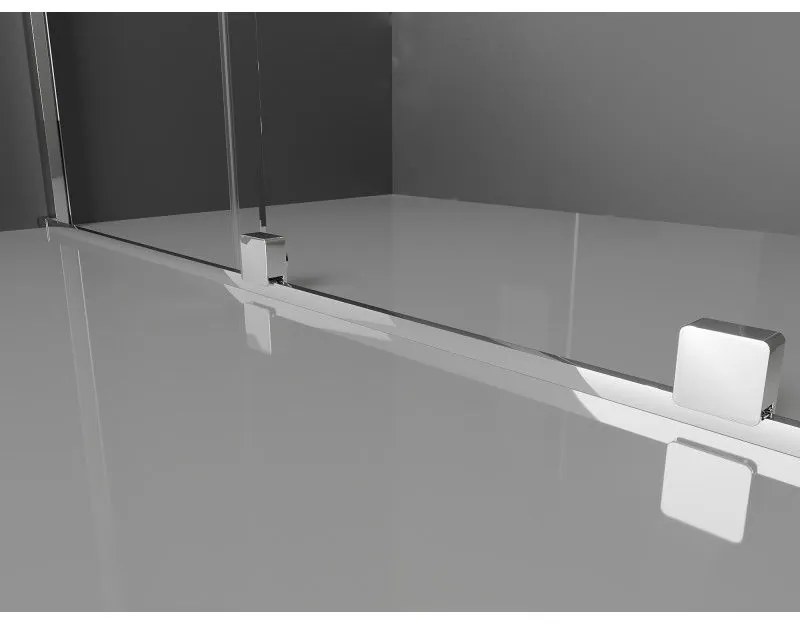 Mexen Velar, posuvné dvere do otvoru 130x200 cm, 8mm číre sklo, chrómový profil, 871-130-000-01-01