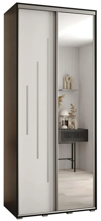 Skriňa 45 Canaris 13 120 čierna/biela/silver